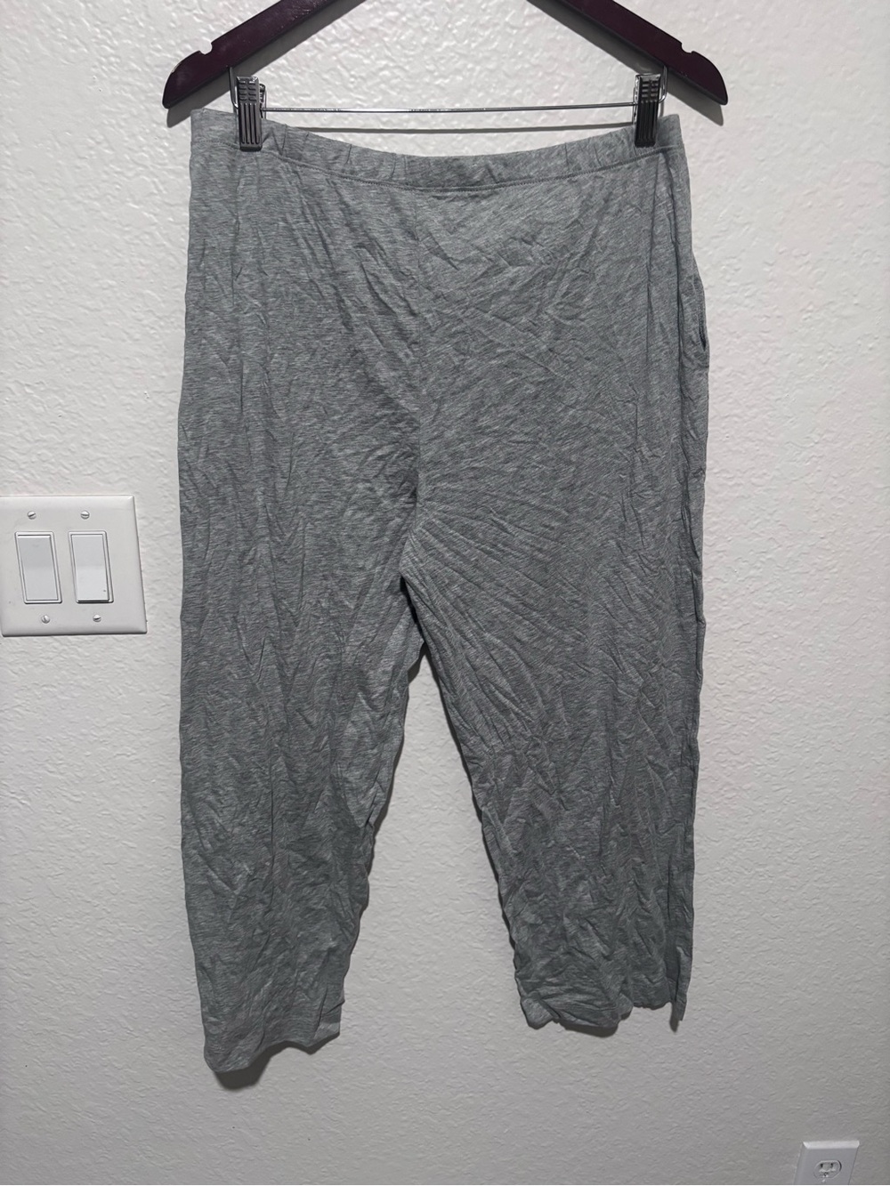 NWT Skin Worldwide CarlynGray Cropped Cotton Pants Size Large - Picture 5 of 5